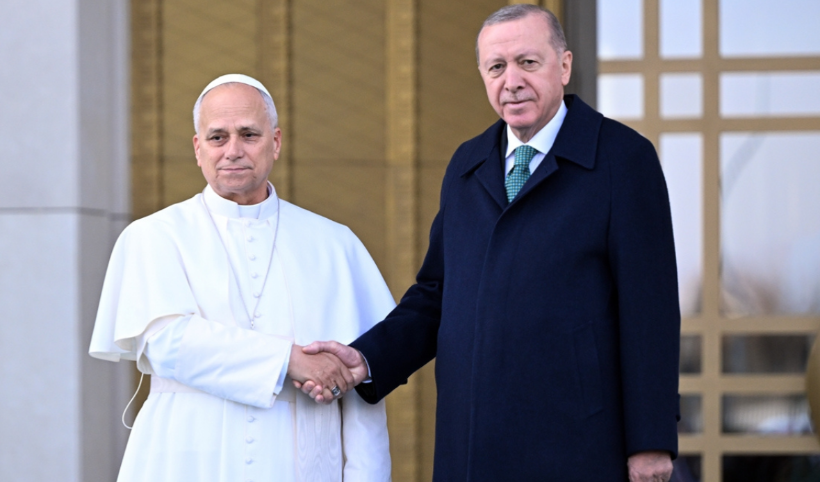 Cumhurbaşkanı Erdoğan, Papa 14. Leo'yu resmi törenle karşıladı