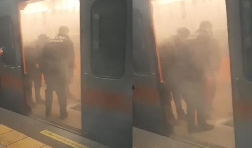 Son dakika! Metroda korku dolu anlar! Anonslar yapıldı, dumanlar yükseldi! Göz gözü görmüyor - Resim: 1