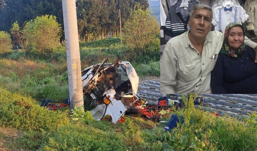 Tire'de kahreden kaza! Evli çift yanarak can verdi - Resim: 1