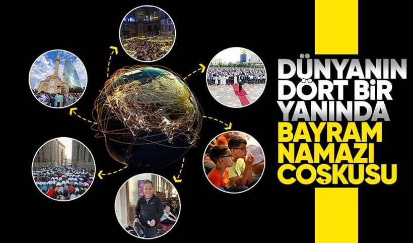 İslam aleminde bayram namazı coşkusu! Camiler doldu taştı - Resim: 1