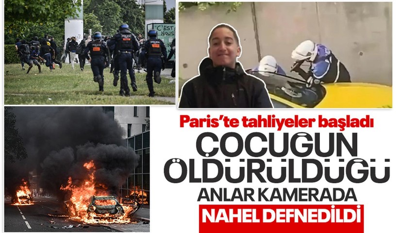 Fransa 17 yaşındaki çocuğun polis tarafından öldürülmesi ile ayağa kalktı! Öldürüldüğü anın görüntüleri çıktı! Paris'te tahliyeler başladı - Resim: 1
