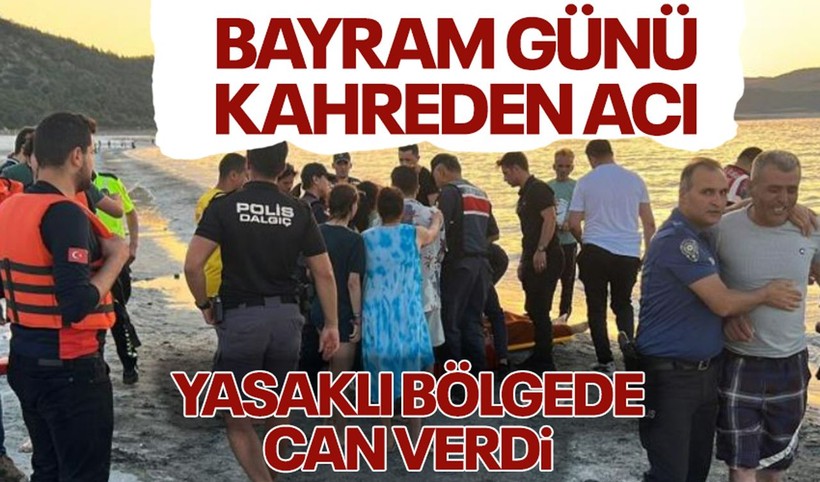 Bayramda kahreden olay! Yasak bölgeden girdiği Salda Gölü’nde akıntıya kapılan kız çocuğu öldü - Resim: 1