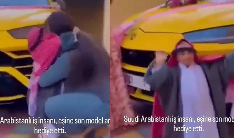 Bu görüntüler gündeme oturdu! Suudi Arabistanlı cüce iş insanı eşine lüks otomobil aldı! Hediyeyi göre kadın bakın ne yaptı! - Resim: 2