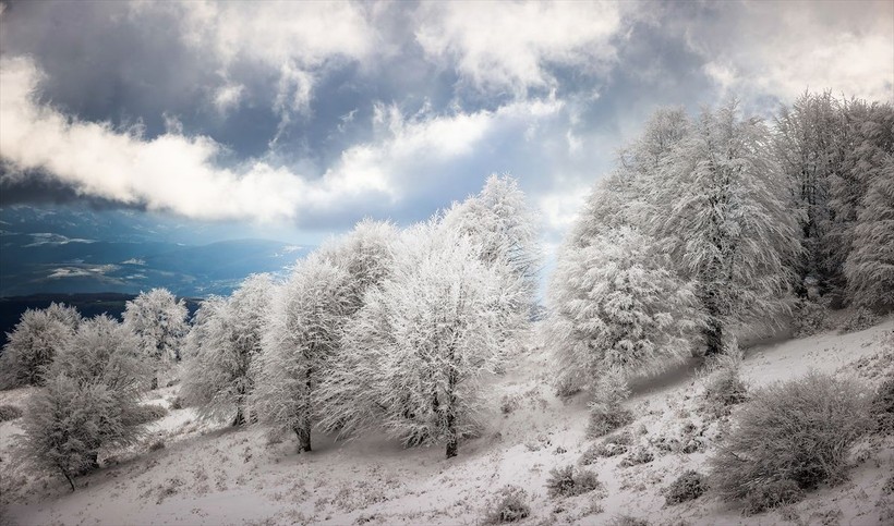 Sporseverlerin uğrak yeri! Kocadağ yaylası beyaza büründü ❄️🌨️☃️ Ortaya kartpostallık görüntüler çıktı - Resim: 9