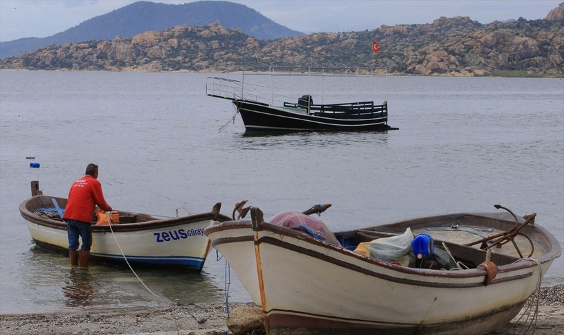 Kurak ayların ardından gelen yağışlar Bafa Gölü'nü eski güzelliğine kavuşturdu - Resim: 10