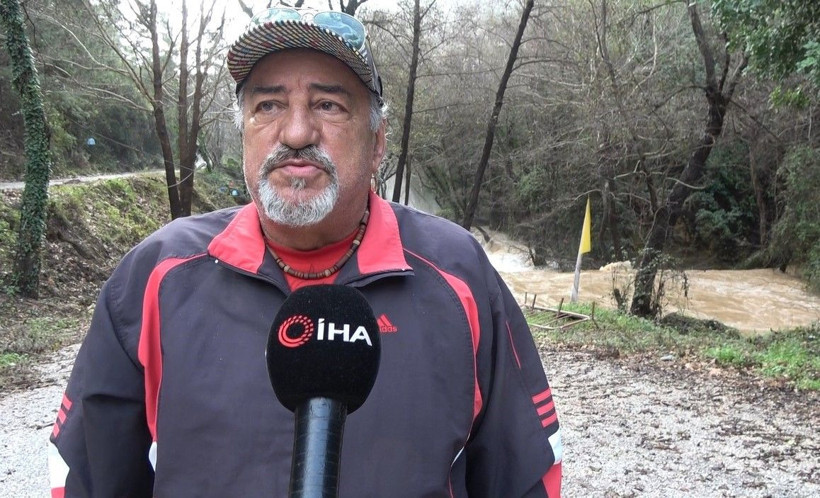 Alanya'da çay taştı: İşletmelere ait çardaklar sular altında kaldı - Resim: 4