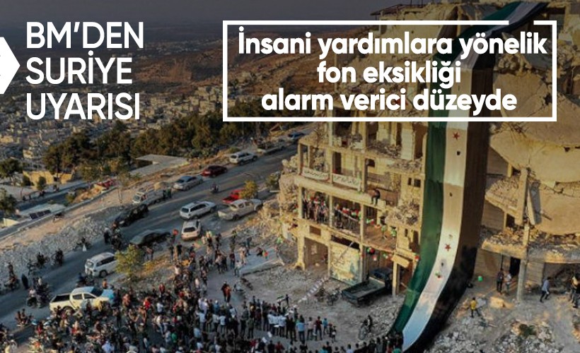 BM'den Suriye uyarısı: İnsani yardımlara yönelik fon eksikliği alarm verici düzeyde