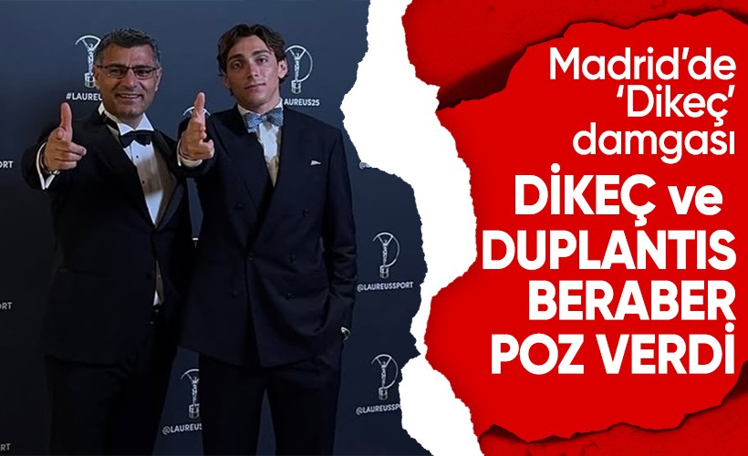 Yusuf Dikeç ve Duplantis, Dikeç'in Paris Olimpiyat Oyunları'nda ikonikleşen pozunu verdi