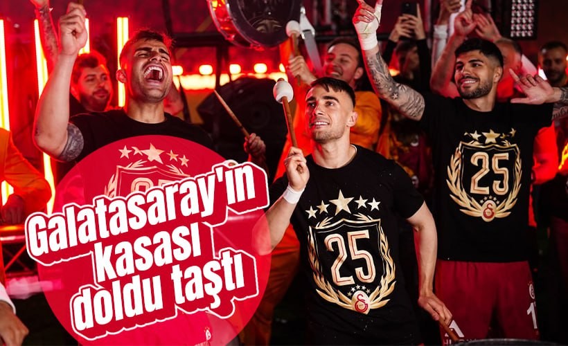 Şampiyon Galatasaray'ın kasası doldu! Rakam dudak uçuklattı