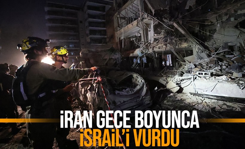 İran'dan İsrail'e misilleme! Gece boyunca Tel Aviv'i füzelerle vurdu