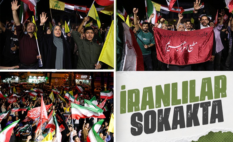 İran'ın İsrail'e misillemesi sonrası Tahran'da halk sevinç için meydanlara indi