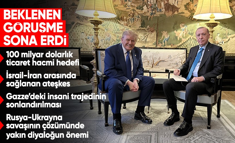 Cumhurbaşkanı Erdoğan, Donald Trump ile bir araya geldi