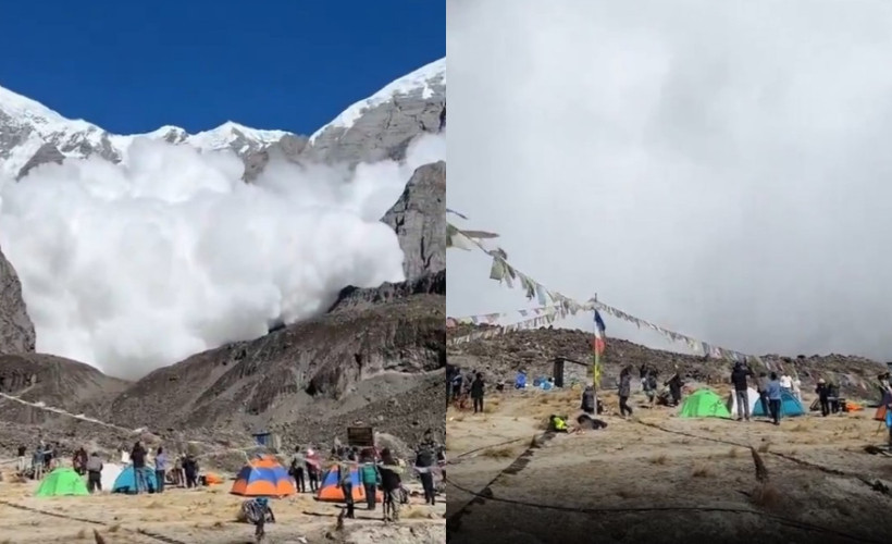 Nepal'de dağcıların kampına çığ düştü