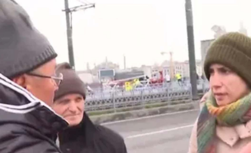 Galata Köprüsü’nde akılalmaz olay! “Veganım” dedi, yaşlı adamın balıklarını denize attı