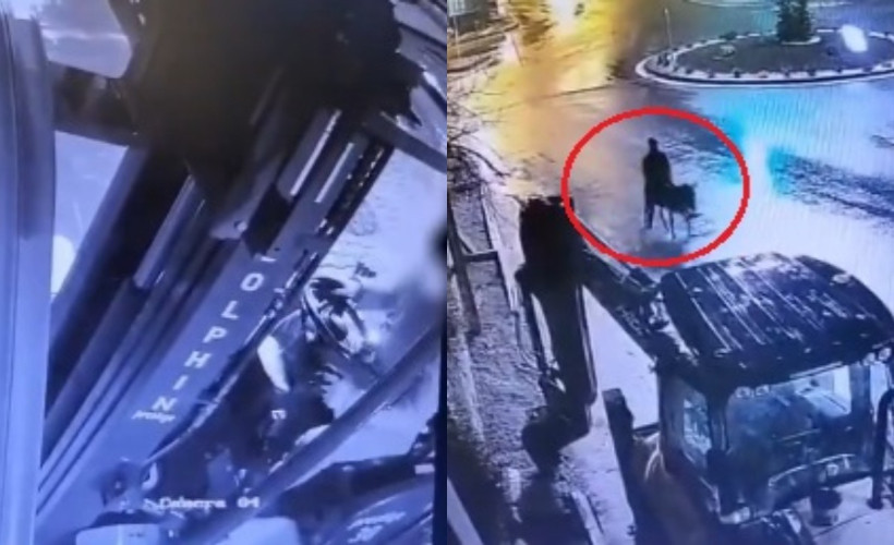 Forkliftle kuyumcu soyan hırsız eşekle kaçmış