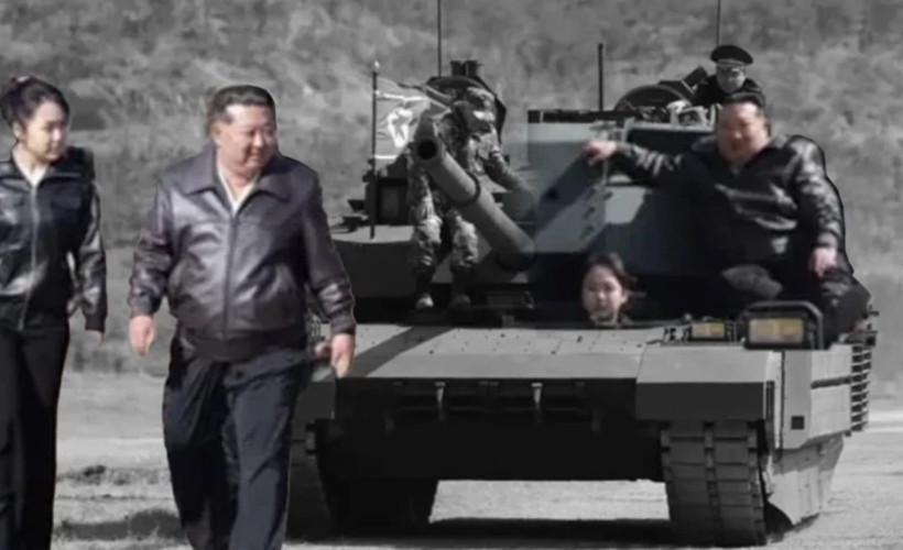 Tank üstünde güç gösterisi: Kim Jong Un ve Kızı Ju Ae’den dünyaya mesaj