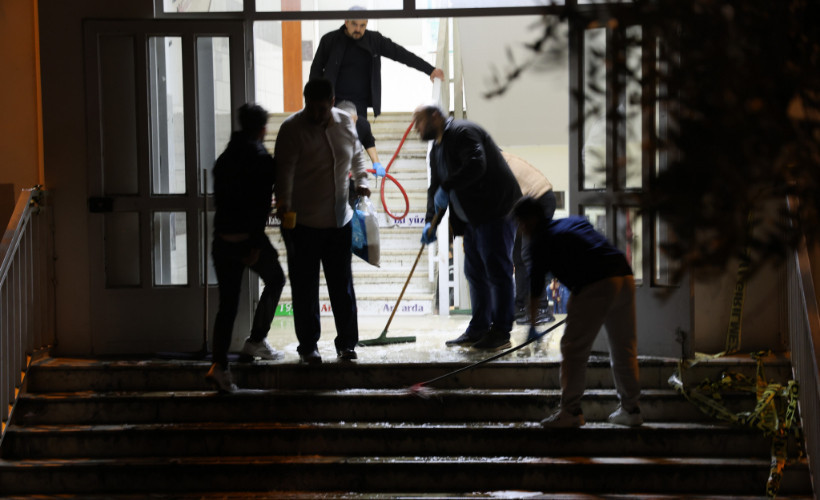 Kahramanmaraş’ta saldırının yaşandığı okulda izler siliniyor
