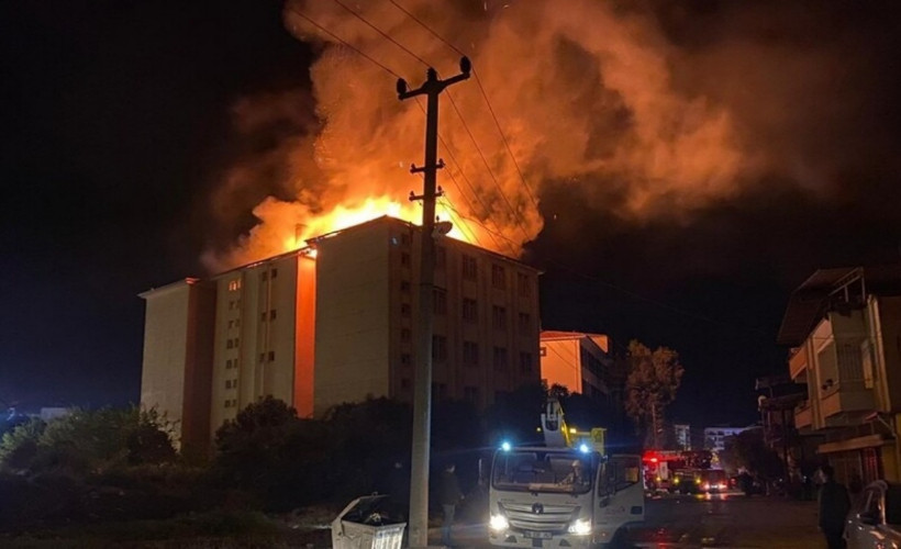 Lise yurdunda yangın paniği: Öğrenciler tahliye edildi