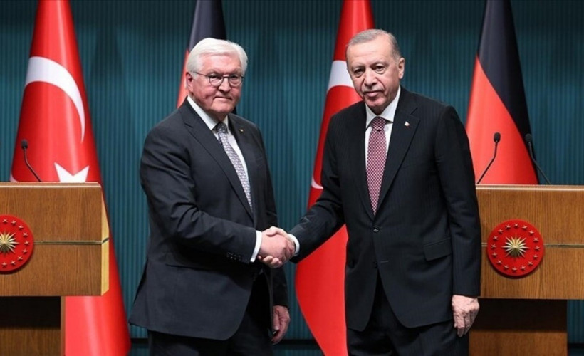Cumhurbaşkanı Erdoğan, Alman mevkidaşı Steinmeier ile görüştü