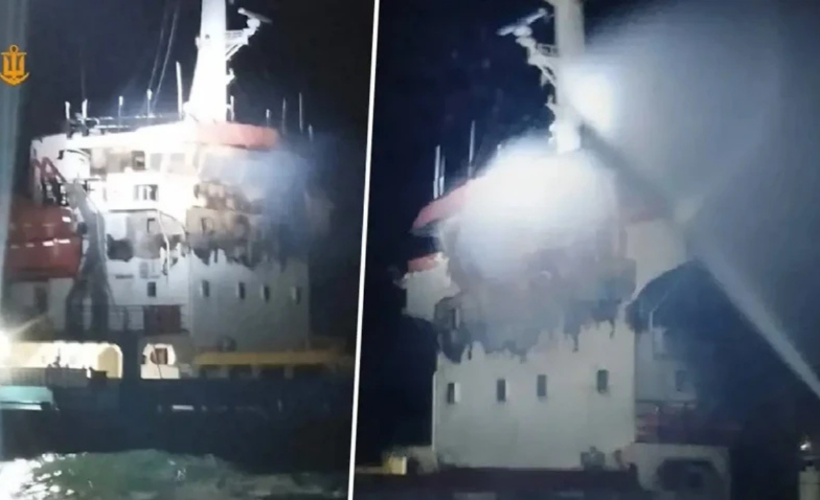 Karadeniz'de Türk gemisine İHA saldırısı