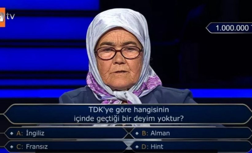 74 Yaşındaki Günay Teyze 1 milyonluk soruyu açtırdı - Resim : 1