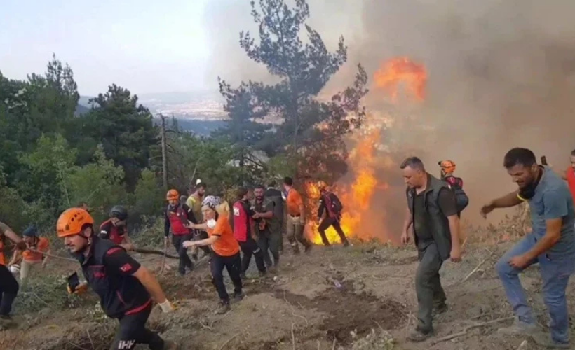 Karabük orman yangınında ilginç görüntüler! Yangını çay içip izlediler - Resim: 5