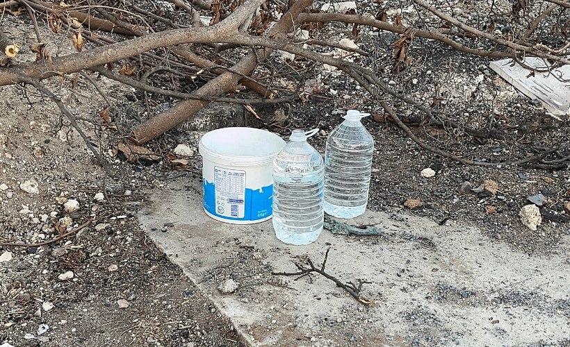 İzmir'deki orman yangınında yanan alanlar havadan görüntülendi - Resim : 5