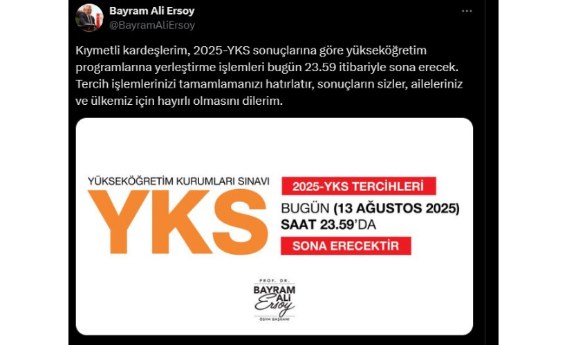 YKS tercih süreci bugün sona eriyor - Resim : 1