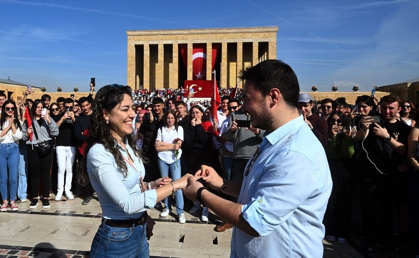 100. Yıl Kutlamaları nedeniyle Anıtkabir'de dün ziyaretçi rekoru kırıldı - Resim: 76