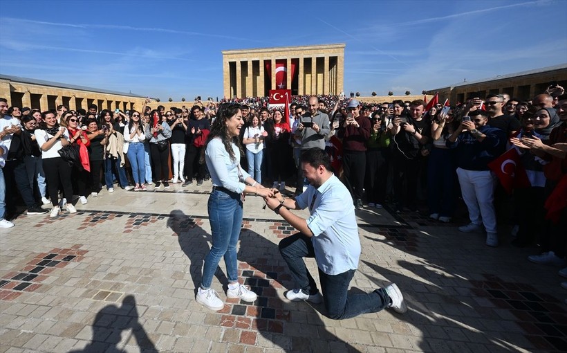 100. Yıl Kutlamaları nedeniyle Anıtkabir'de dün ziyaretçi rekoru kırıldı - Resim: 75