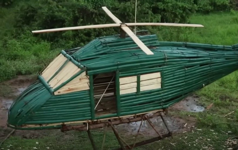 Daha önce böyle helikopter görmediniz! Teknolojiyi değil ilkel malzemeleri kullandı - Resim: 40