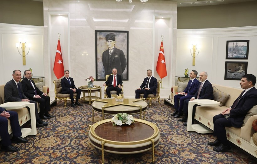 Cumhurbaşkanı Erdoğan, ABD Dışişleri Bakanı Blinken'ı kabul etti - Resim : 3