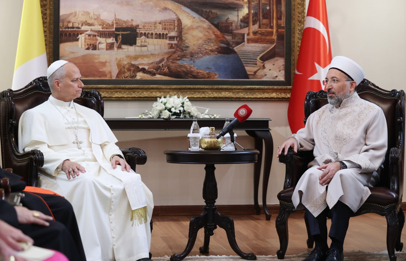 Diyanet İşleri Başkanı Arpaguş, Papa 14. Leo ile görüştü - Resim : 1