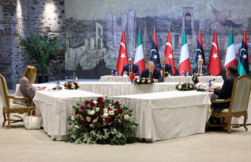 Erdoğan-Meloni zirvesinden ilk görüntüler - Resim: 1
