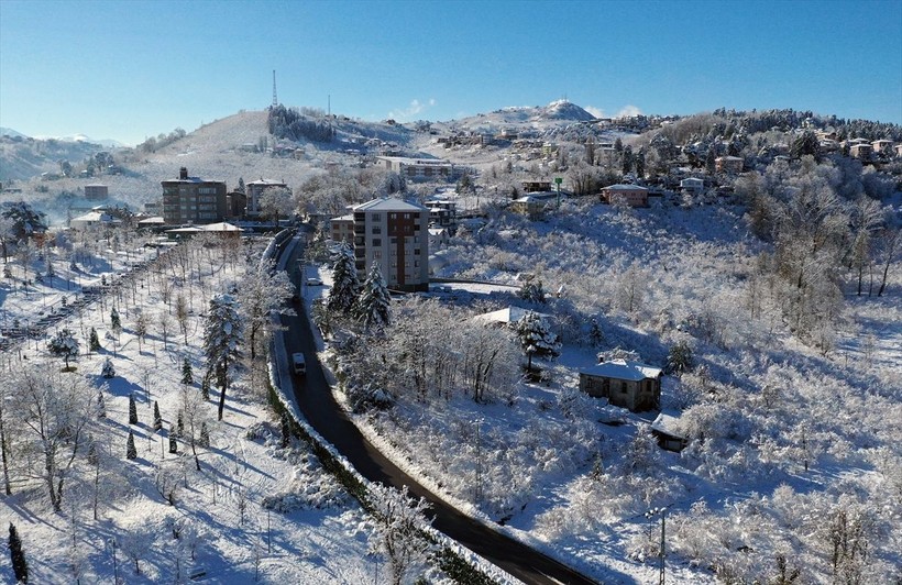 Trabzon kara doydu! Kartpostallık kareler... - Resim: 11