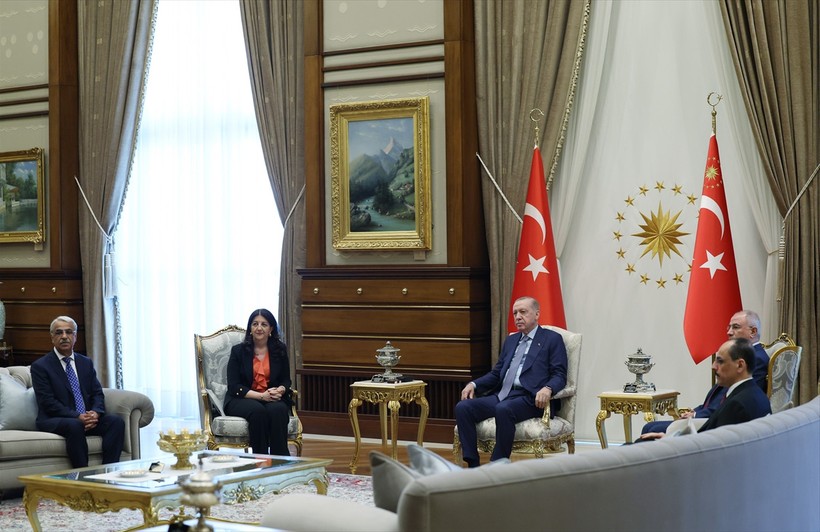 Cumhurbaşkanı Erdoğan-DEM Parti heyetini kabul etti! Görüşmenin ardından ilk açıklama: Karşılıklı irade devam edecek - Resim : 1