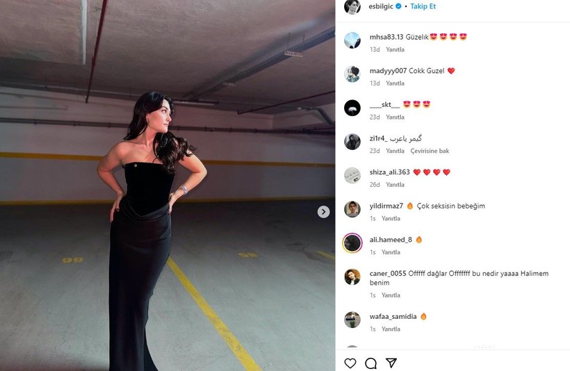 Esra Bilgiç'in otopark pozları nefes kesti! Takipçilerinden yorum yağdı: "Çok seksisin bebeğim🔥" - Resim: 19