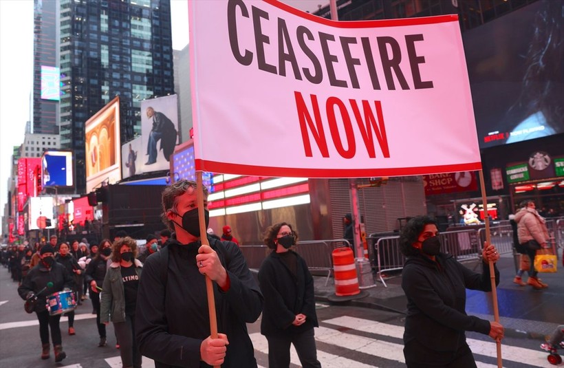 New York Gazze'de ölen binlerce bebek ve çocuk için sessiz yürüyüş yaptı - Resim: 14