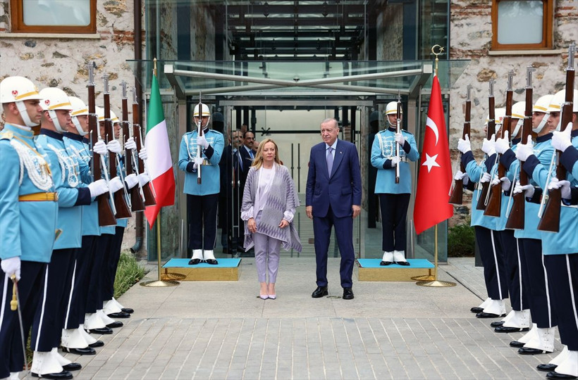 Erdoğan-Meloni zirvesinden ilk görüntüler - Resim: 5