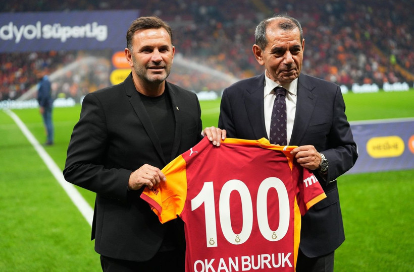 Okan Buruk'a 100. galibiyet plaketi verildi - Resim: 2