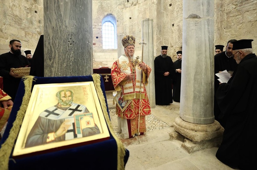 Antalya'da 'Noel Baba' için Kilise'de ayin düzenlendi - Resim: 25