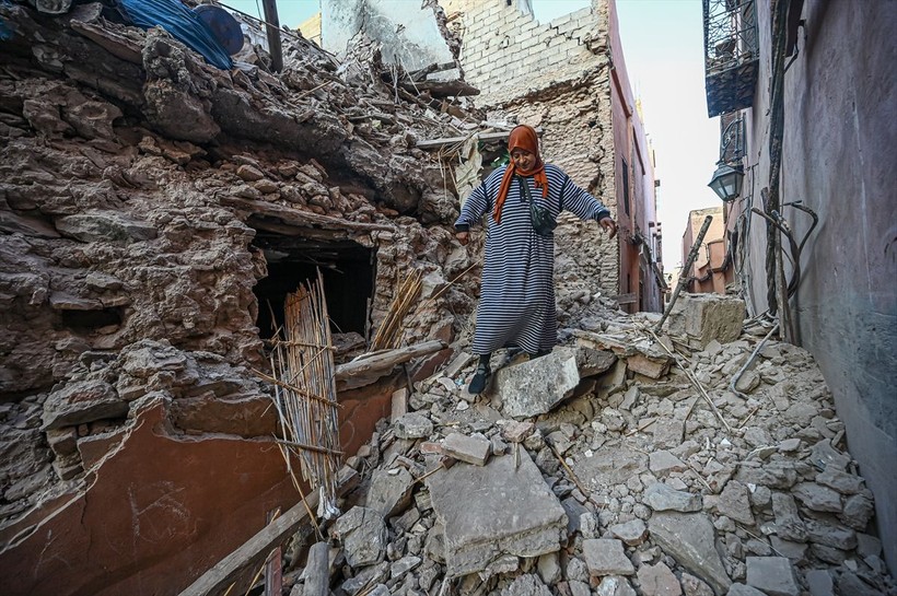 Fas'ı enkaza çeviren deprem! Göbek bağı kopmamış yenidoğan toprak altından çıkarıldı - Resim: 28