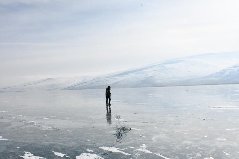 Ardahan'da eski 20 derecede Eskimo usulü balık avı! - Resim: 10