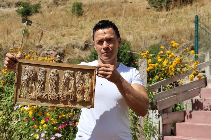 Erzurum'da yetiştirdiği arılarına yazmayı öğretti: Sınıfı geçtiler! - Resim: 1