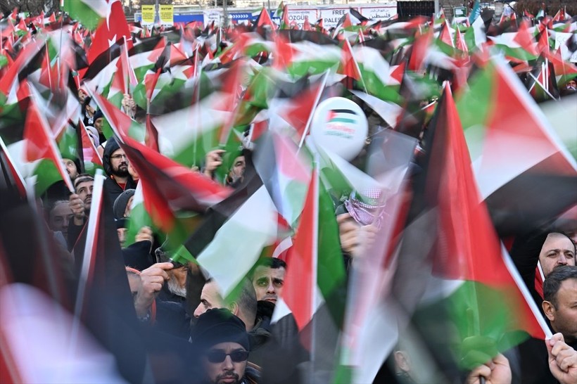 Başkentte "Büyük Gazze Yürüyüşü ve Mitingi"! Filistin'deki insanlık dramına dikkat çekiliyor - Resim: 16