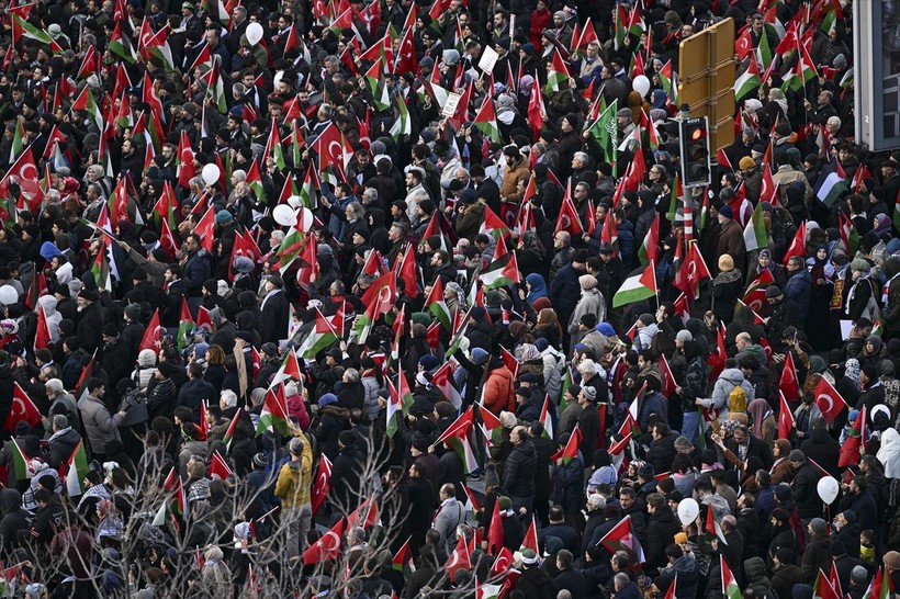 Başkentte "Büyük Gazze Yürüyüşü ve Mitingi"! Filistin'deki insanlık dramına dikkat çekiliyor - Resim: 26