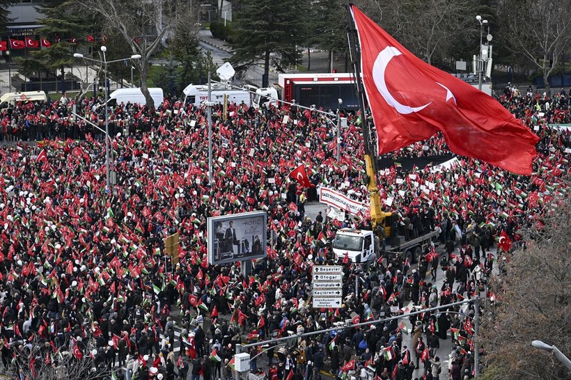 Başkentte "Büyük Gazze Yürüyüşü ve Mitingi"! Filistin'deki insanlık dramına dikkat çekiliyor - Resim: 27