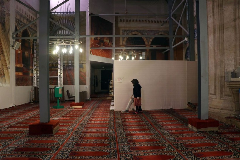 2021 yılında başlatılan çalışmalar kapsamında Edirne Selimiye Camii yenileniyor! Restorasyonu tamamlanan bölümler ibadet ve ziyarete açıldı - Resim: 8