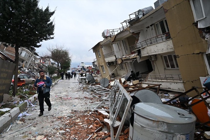 Son dakika deprem haberleri... Kahramanmaraş'ta meydana gelen depremler Hatay'da meydana gelen yıkım havadan görüntülendi - Resim: 9