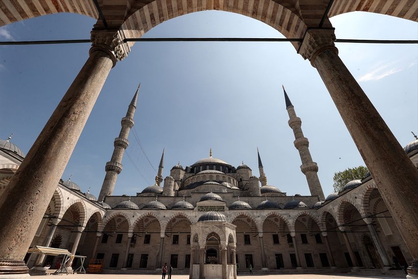 Restorasyonu tamamlanıp yeniden açılan Sultanahmet Camii'nden eşsiz görüntüler - Resim: 27